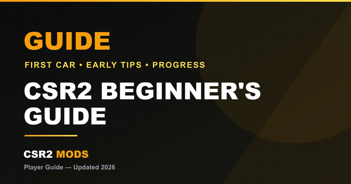 CSR2 beginner's guide — best first car, free starting gold and early progression tips for new players