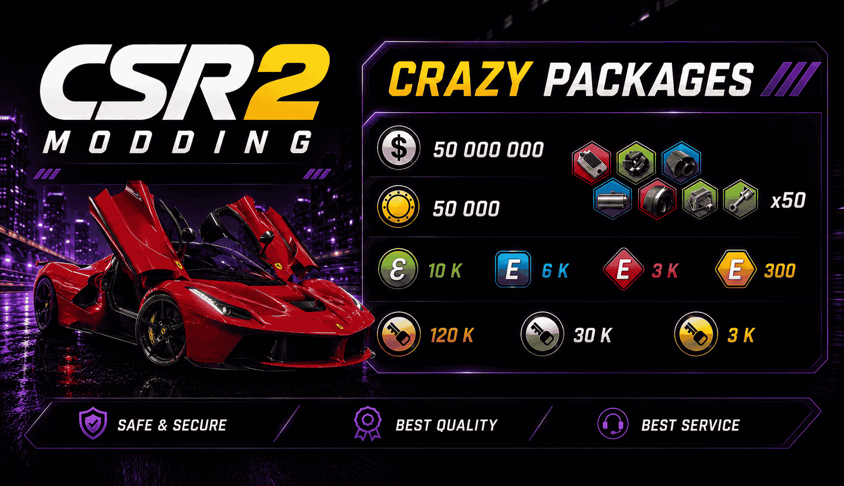 CSR2 mod APK guide — risks of modified APK files compared to safe server-side delivery on Android and iOS